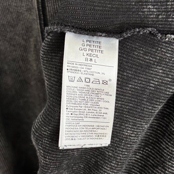 GAP - Rib Midi Tank Dress in Washed Black/Charcoal - Picture 10 of 13